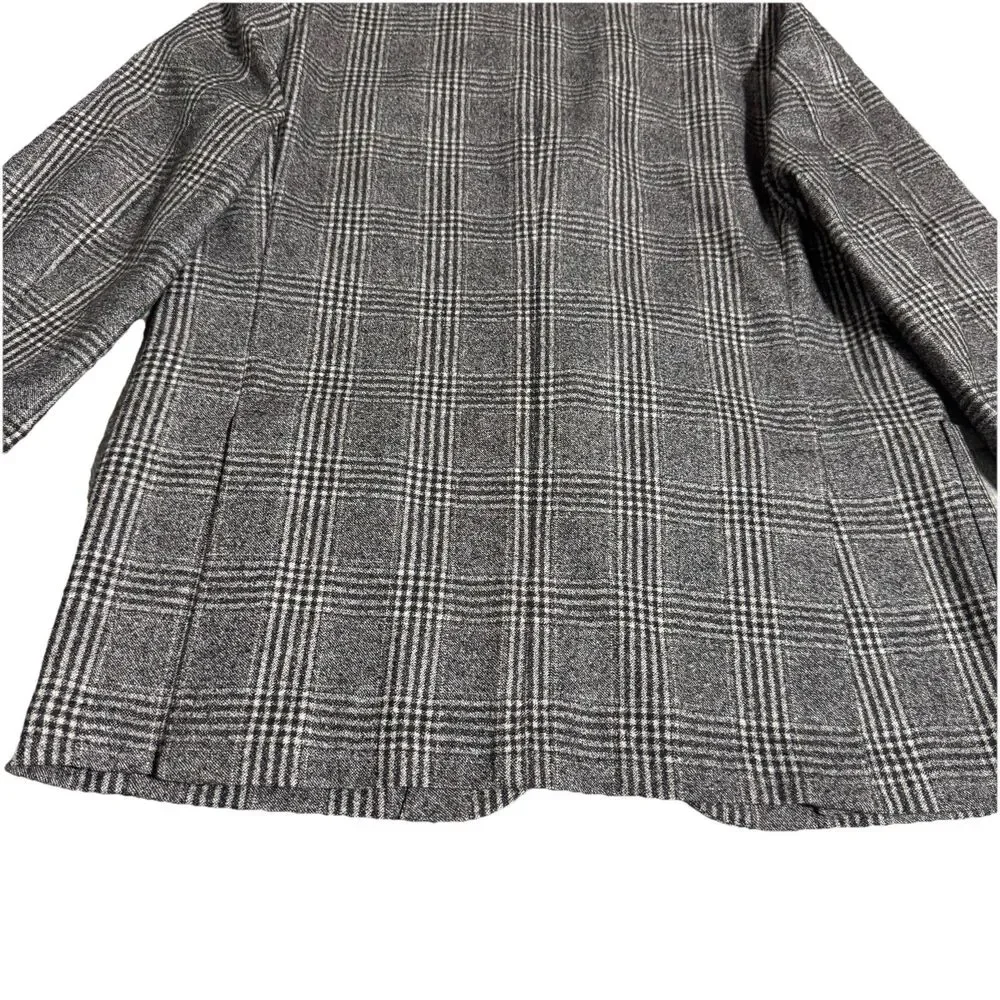 Maurizio Baldassari‎ Mens gray plaid wool sport coat jacket US 46R Italy 56